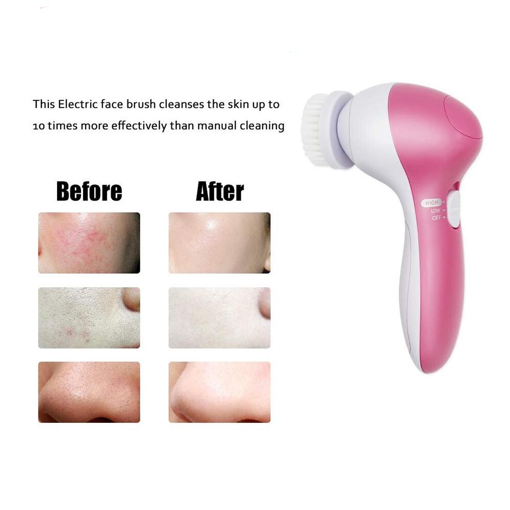 5-in-1 Face Cleansing Silicone Brush - UsefulTrendsShop